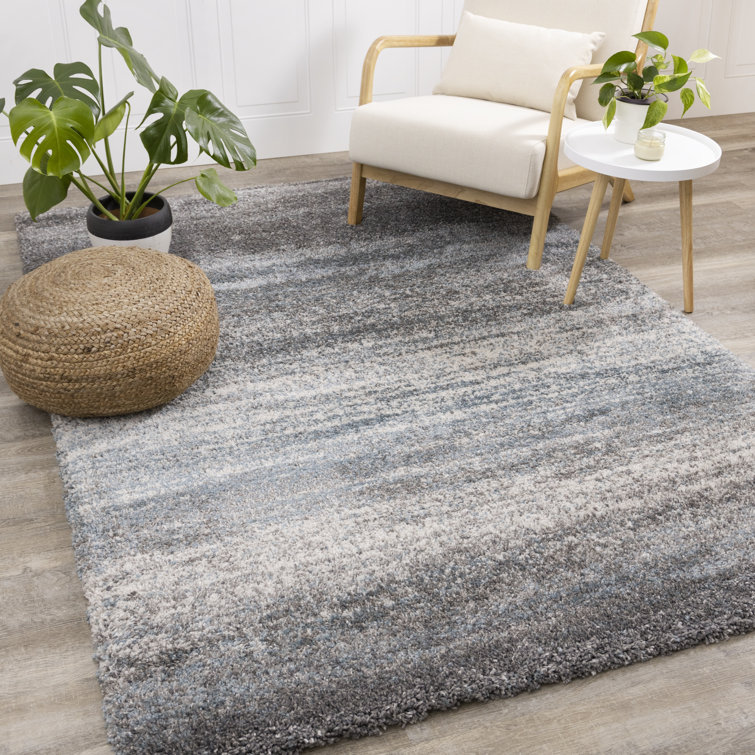Mercury Row® Smoak Abstract Gray/Blue/Cream Area Rug & Reviews Wayfair